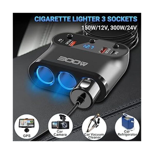 OUFFUN Divisor de encendedor de cigarrillos de 300 W_2