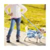 4 piezas de vestido a cuadros para perro arnés con_6