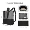 Mochila convertible para mujer mochila portátil_5
