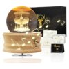 Hwawhin Caja de música con bola de cristal 3D caja de_1