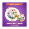 Reloj de madera de encaje y aprendizaje para niños con_4