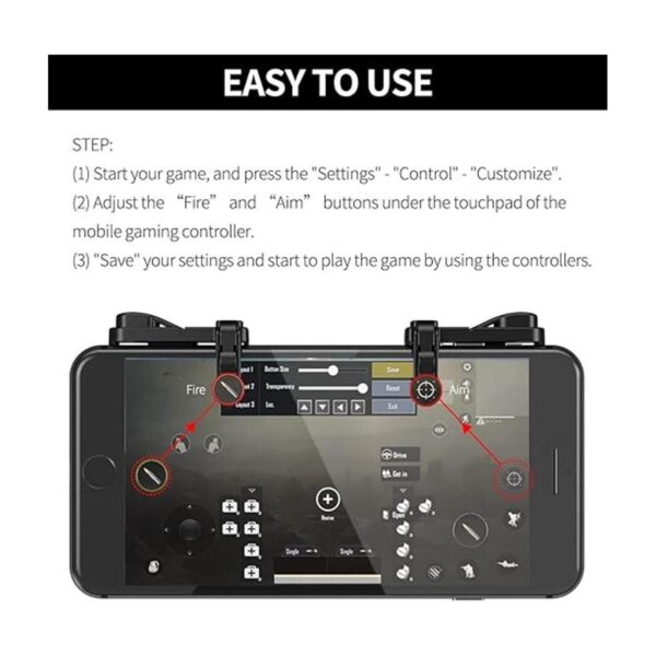 2 paresControlador de juegos móvil IFYOO Z108 compatible_3