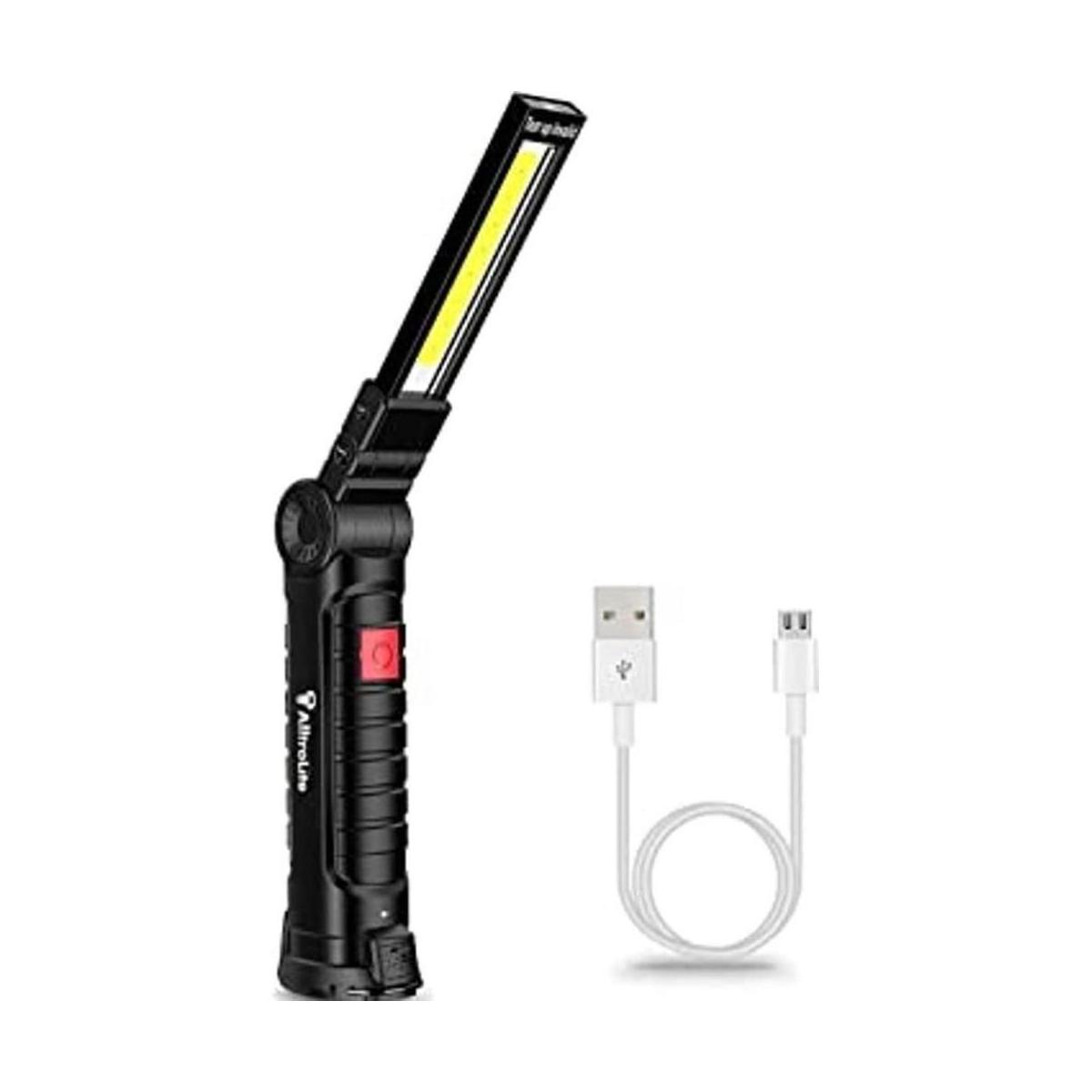 2021Linterna magnética LED COB recargable y luz de