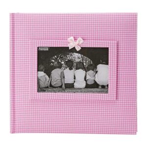 álbum de fotos con cubierta de tela de guinga con_1