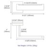 ngulo simple gd3209 cuarto de baño Lavabos Soporte de