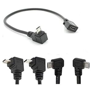 ngulo de 90 USB Micro B 5P hembra a 5P macho izquierdo_1