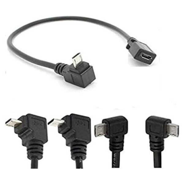 ngulo de 90 USB Micro B 5P hembra a 5P macho izquierdo_1