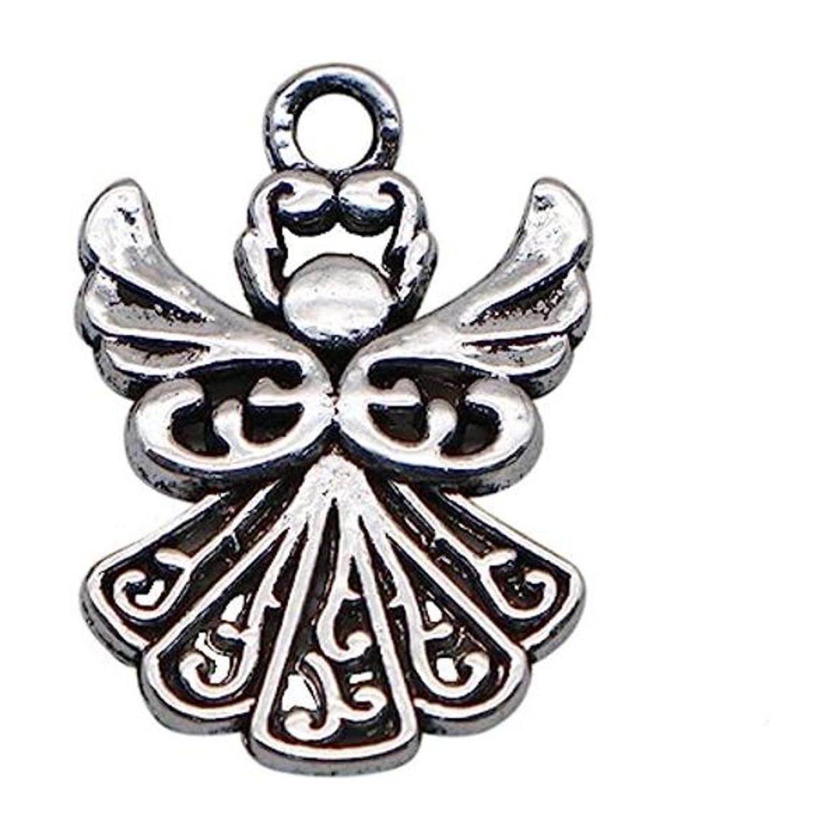 ngel colgante de plata ngel Plata Tibetana Plata