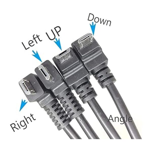 ngulo de 90 USB Micro B 5P hembra a 5P macho izquierdo_3