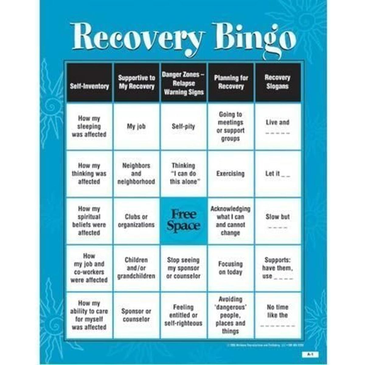 Bingo de recuperación Juego para adultos