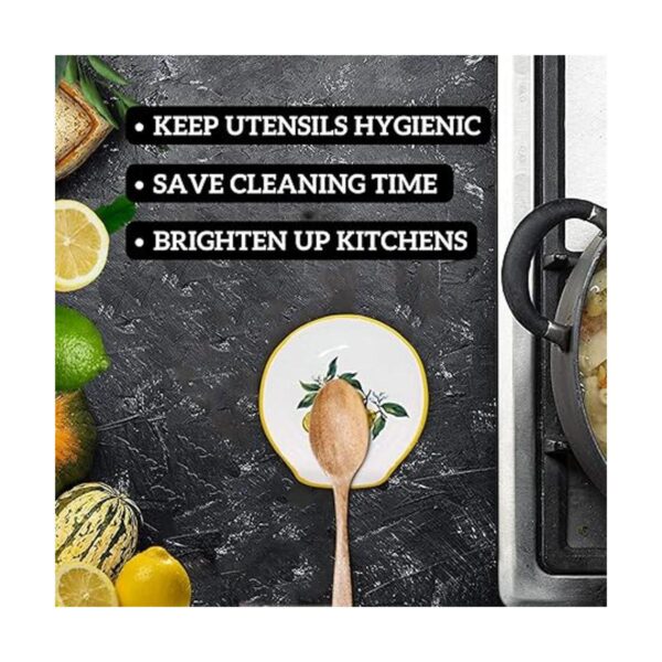 y accesorios de cocina de limón soporte de cuchara de
