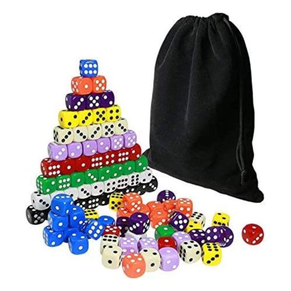 youshares 100 pcs Multicolor juego de dados 10 varios_3
