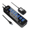 vantisan Hub USB 3.0 alimentado 7 puertos USB con un_1