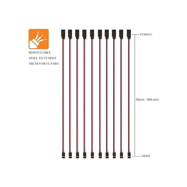 vimvip 50 cm 500 mm macho a hembra Servo Extension Lead_2