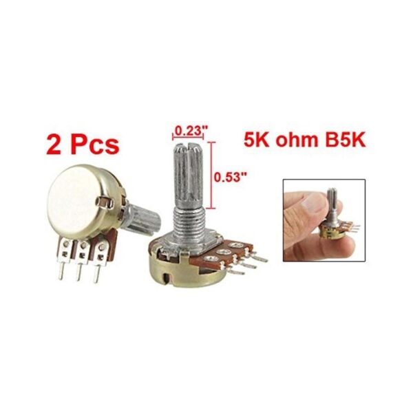 uxcell 2 piezas B5K 5K ohmios 3 terminales_2
