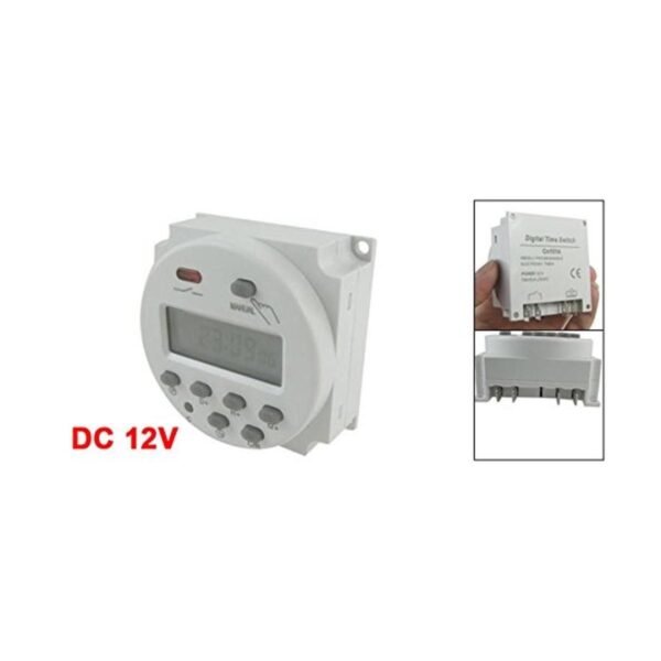 uxcell relé temporizador programable 12 V de CC 10 A_2