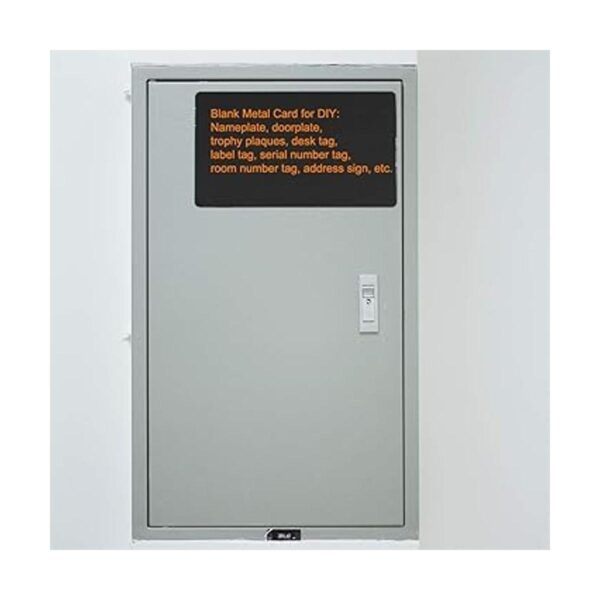 uxcell Tarjeta de metal en blanco de 3.937 x 2.362 x 0.012