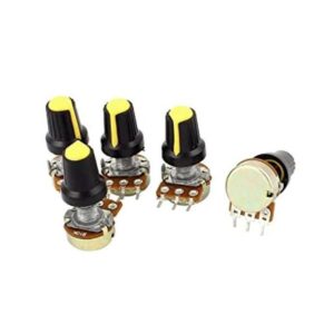 uxcell Potenciómetro tipo B 5 terminales lineales_1