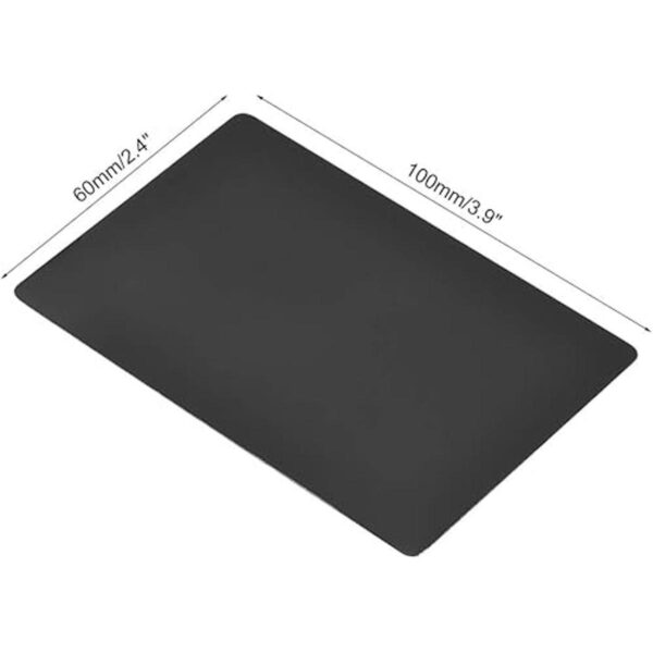 uxcell Tarjeta de metal en blanco de 3.937 x 2.362 x 0.012