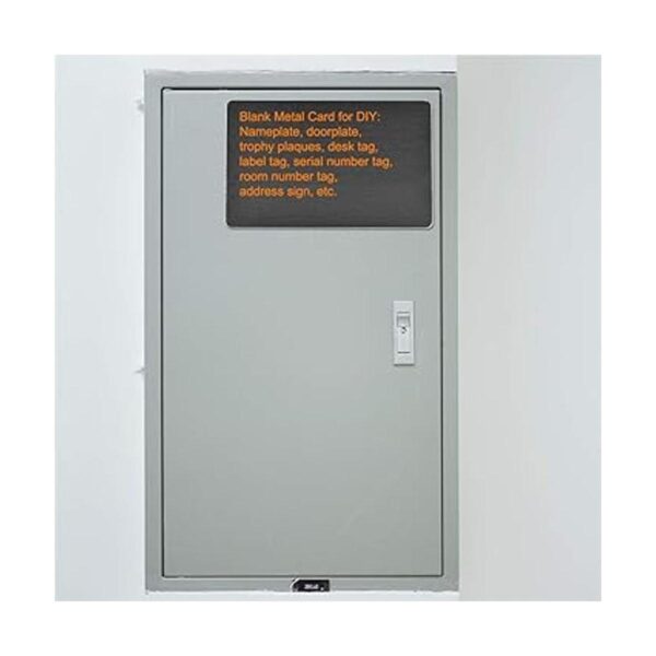 uxcell Tarjeta de metal en blanco de 3.465 x 2.087 x 0.039