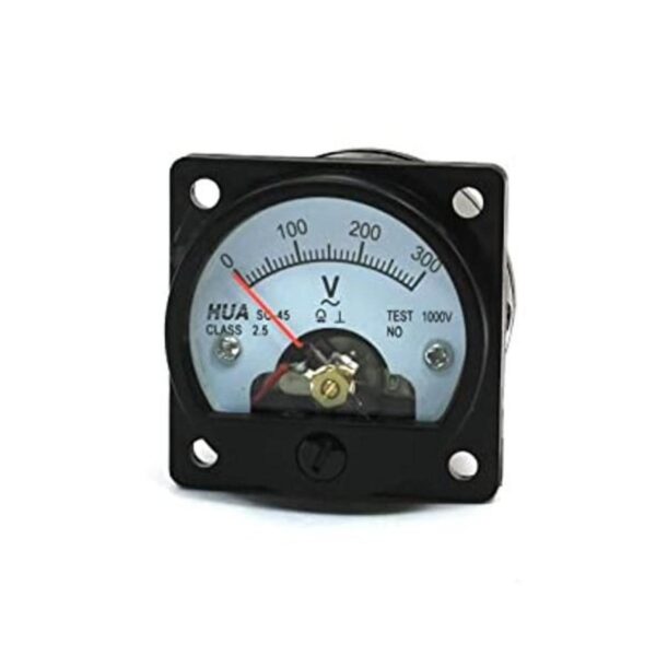 uxcell AC 0300V Medidor de voltímetro analógico redondo_1