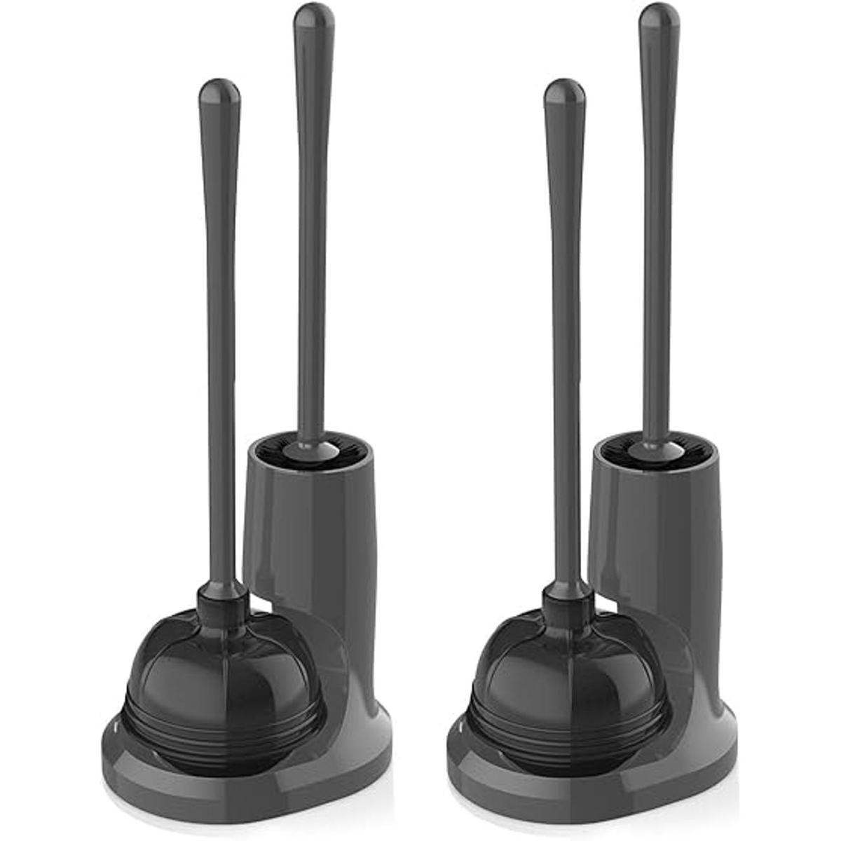 uptronic Juego de émbolo y cepillo para inodoro cepillo