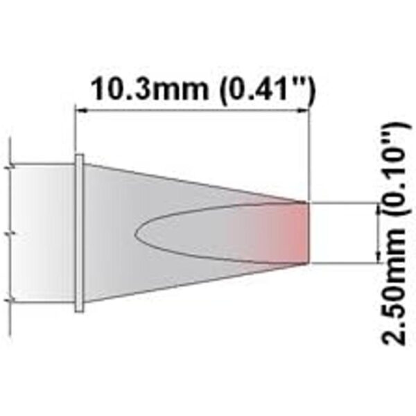 thermaltronics s75ch025 Cincel 30Deg 25 mm 0.10_2