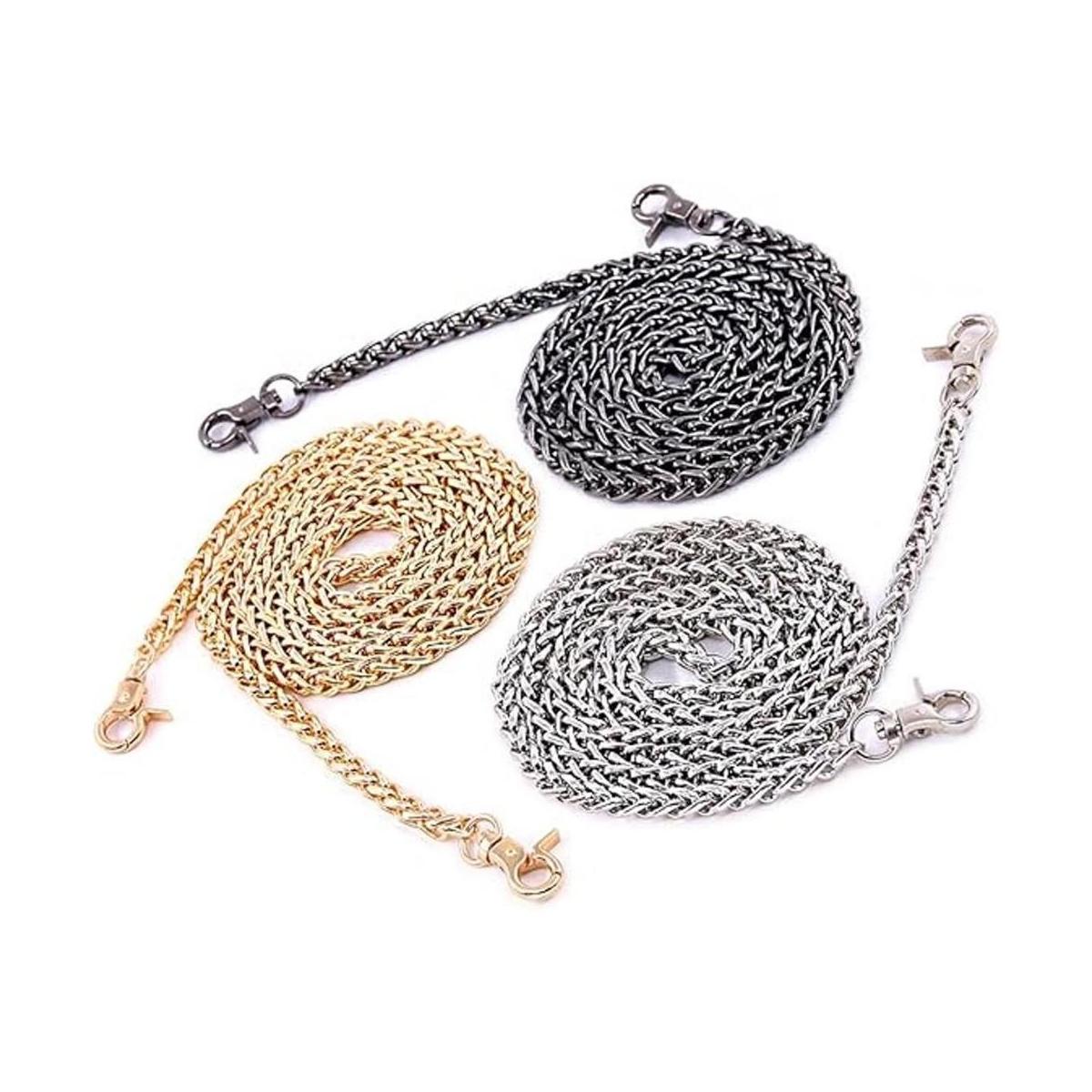 swpeet 3 piezas moda de lujo correa de cadena 47 Inche