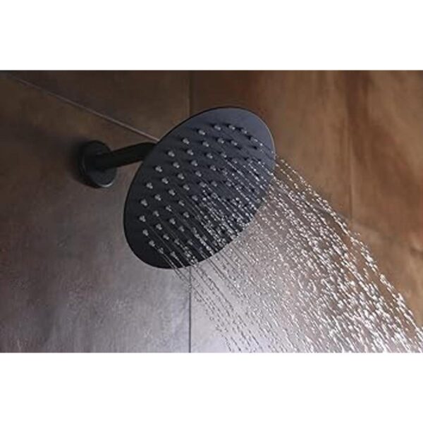 sumerain Grifo de ducha negro mezclador de ducha negro_4