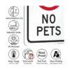 smartsign señal Legend No Pets de aluminio con gráfico_5