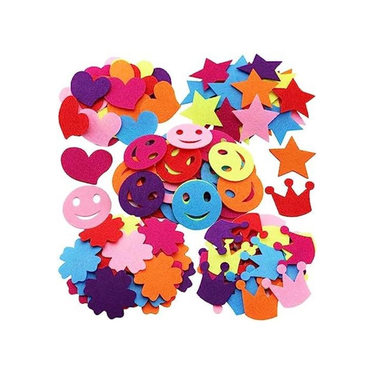 sookoo 5 estilos 150 Pcs color surtidos flores de fieltro