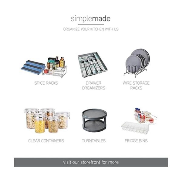 simplemade Estante transparente para especias estante de