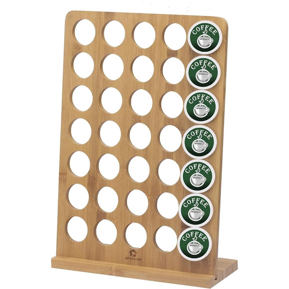 simesove Coffee Pod Holder BambooCoffee Kcups Pods