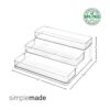 simplemade Estante transparente para especias estante de
