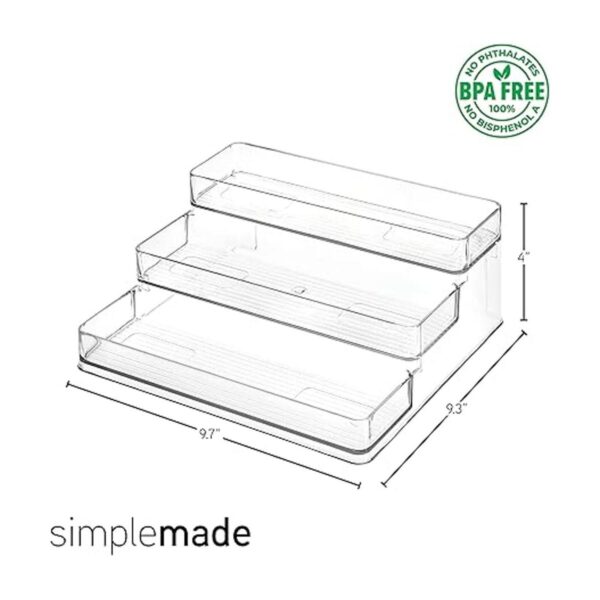 simplemade Estante transparente para especias estante de