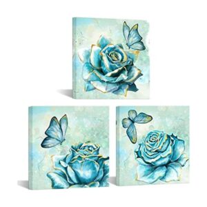 sechars Lienzo decorativo de pared con diseño de rosas de_1