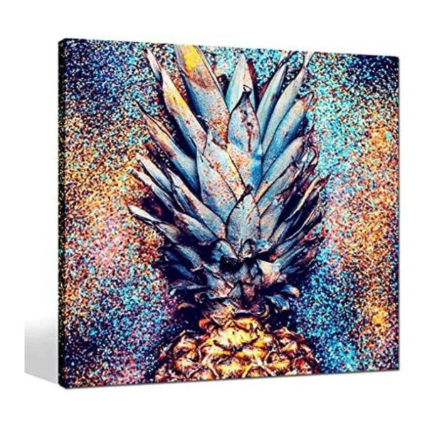 sechars Lienzo de piña para pared diseño de brillantina_1