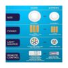 semsmoks Luces LED que se presionan de pilas con control_3