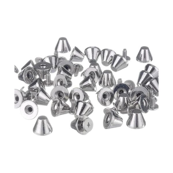 rubyca Big Mushroom Studs y picos metal screwback_3