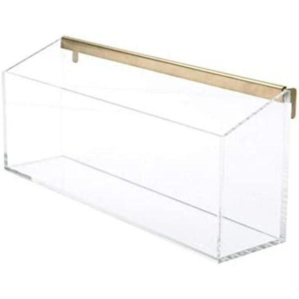 russellhazel Acrylic Wall Valet Clear with GoldToned_1