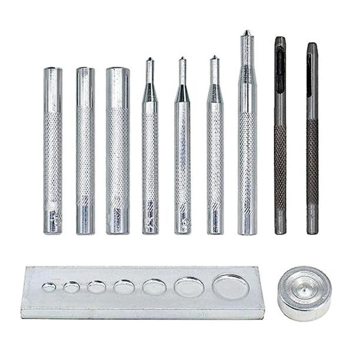 rebashed 13 Pcs Heavy Duty Hollow piel Craft punch agujero