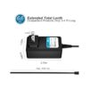 pwron 6.6 ft de largo 9 V 2 A AC a DC Power Adapter_4