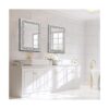 qmdecor Espejo de pared decorativo rectangular brillante