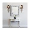 qmdecor Espejo de pared decorativo rectangular brillante