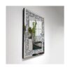 qmdecor Espejo de pared decorativo rectangular brillante