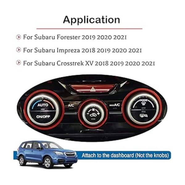 para Subaru AC Pomo de control de clima para Subaru AC_2