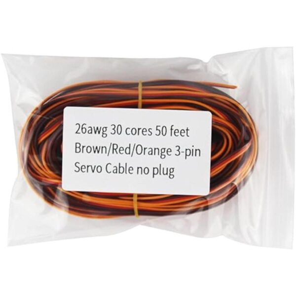 oliyin 50 pies Servo JR Color Extension Cable 3P Line