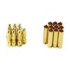 oliyin 30 pares 4 mm Bañado en Oro Macho y Hembra Bala