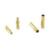 oliyin 30 pares 4 mm Bañado en Oro Macho y Hembra Bala