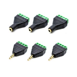 oiyagai 6pcs 18 estéreo TRS jack macho a AV 4screw_1